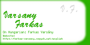 varsany farkas business card